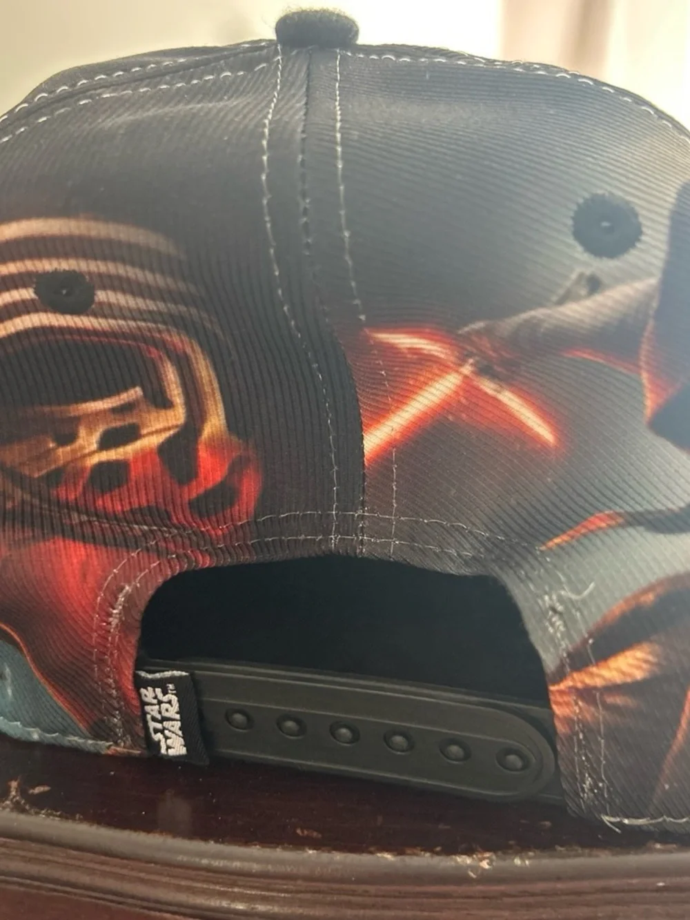Star Wars Black and Orange Kylo Ren Embroidered Snapback Hat